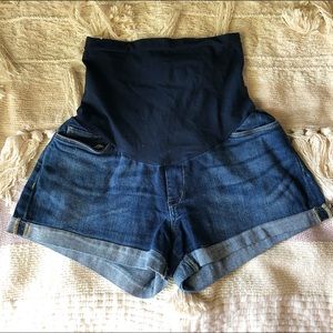 A Pea In The Pod Maternity Jean Shorts Size Large